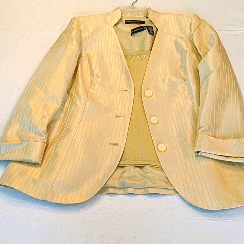 100% SILK DANA BUCHMAN jacket & shell